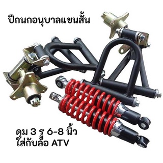 ปีกนกอนุบาล แขนสั้น 110cc  ปีกนก ดุม 3รู 6-8นิ้ว ครบชุด