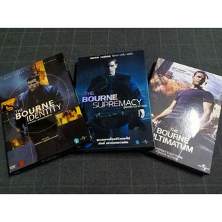 DVD ภาพยนตร์แอ็คชั่นสายลับทริลเลอร์สุดเดือด "The Bourne Identity, Supremacy และ Ultimatum"