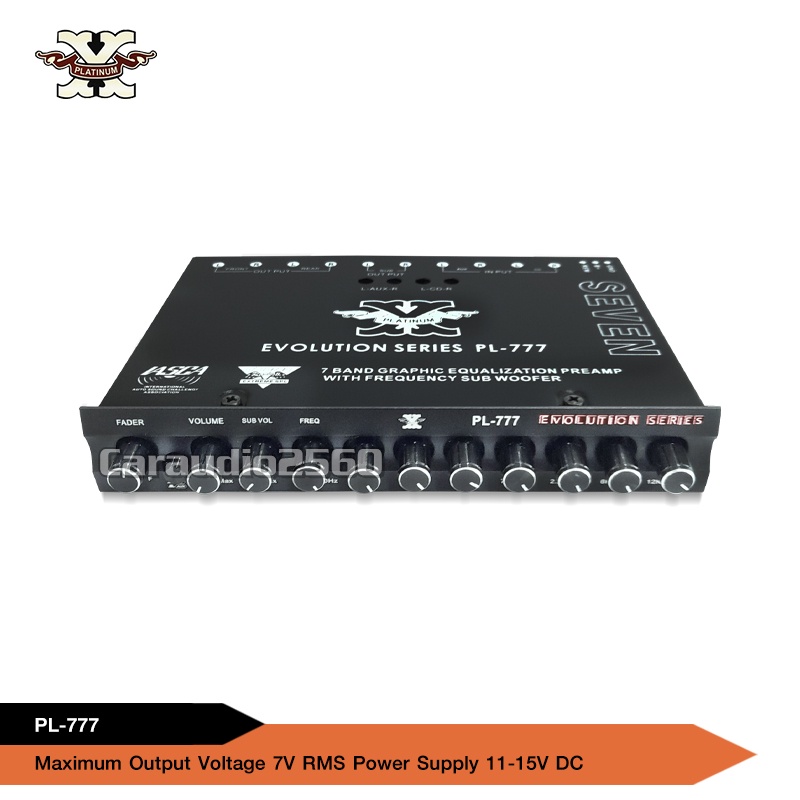 caraudio2560 ปรีแอมป์ 7 Band PLATINUM-X รุ่น PL-777 แยกซับอิสระ เสียงดี คุณภาพเยี่ยม กลางแหลมใส - รูปที่ 4