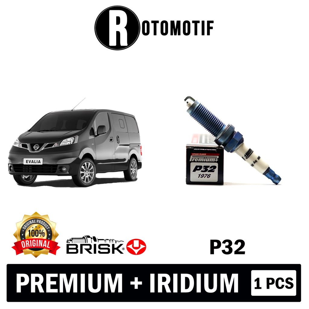 หัวเทียน Nissan Evalia Brisk Premium Plus Iridium P32
