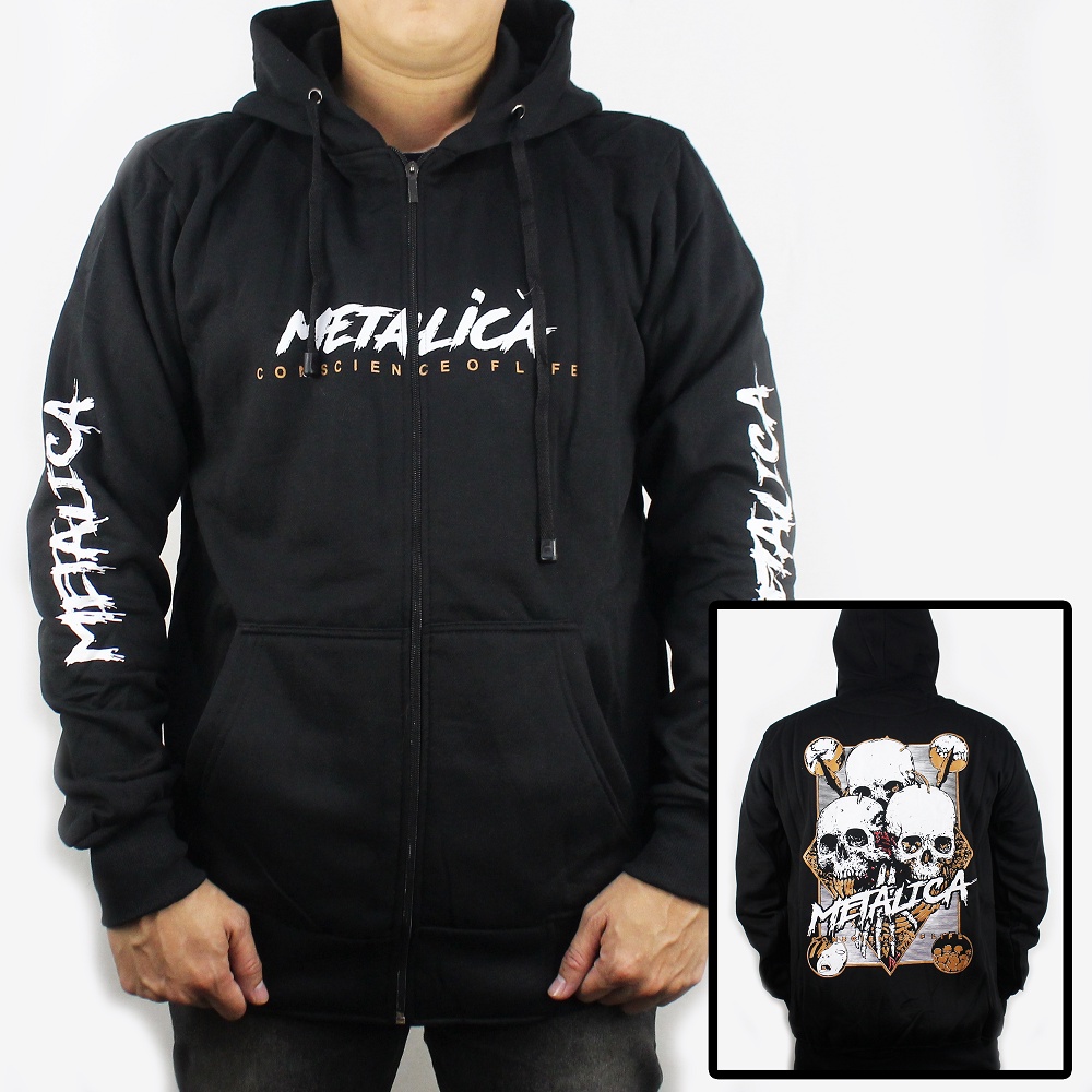 Metallica MUSIC JACKET SIZE ML XL XXL 01 - METAL MUSIC JACKET - MUSIC ZIPPER HOODIE JACKET - METALLI