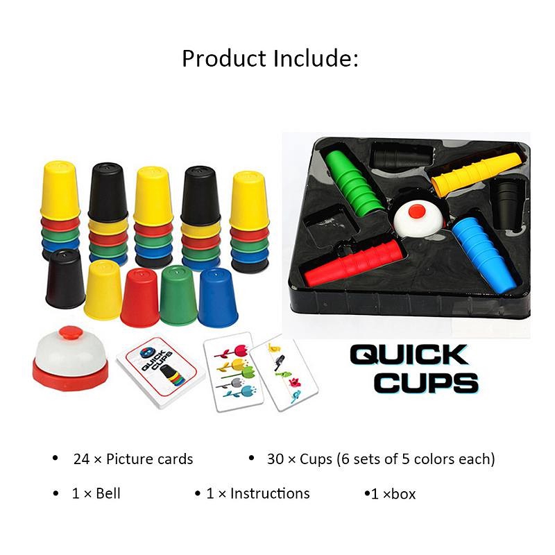 Quick Cups เกมเรียงแก้วสี ตามการ์ดสำหรับเด็ก