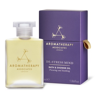 Aromatherapy Associates London (อโรมาเธอราพี เเอซโซซิเอส ลอนดอน) - De-Stress Mind Bath &amp; Shower Oil (55ml)