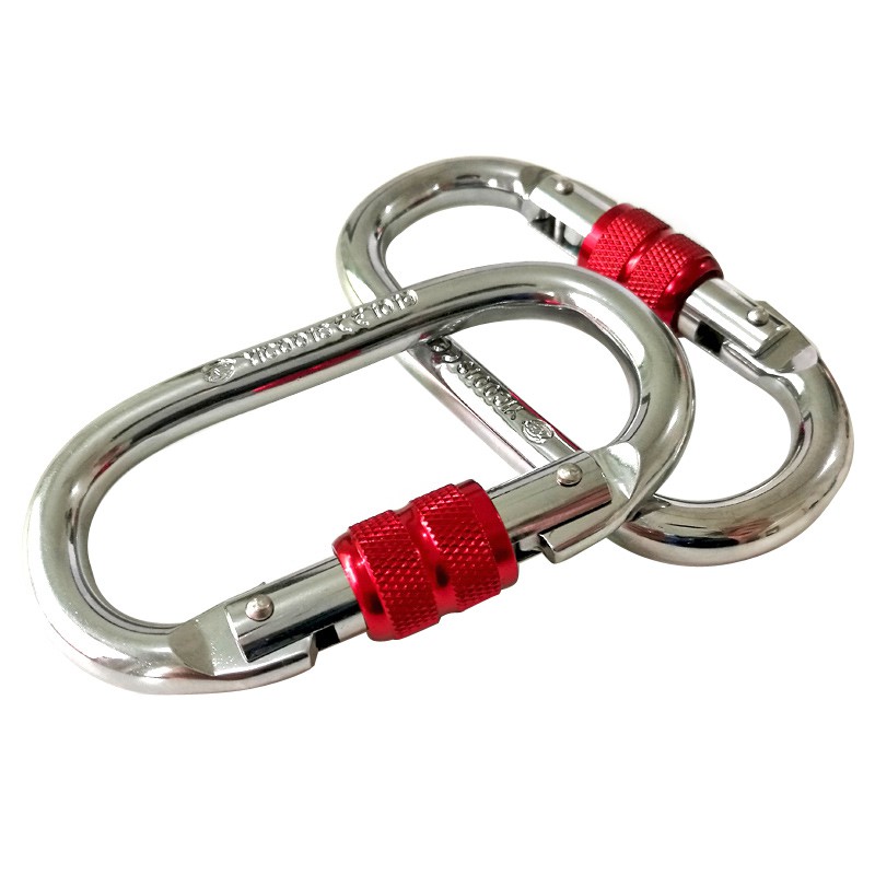 25KN O-Type Carabiner No.10 ขนาด 10cm อุปกรณ์ไต่เขาคุณภาพสูง