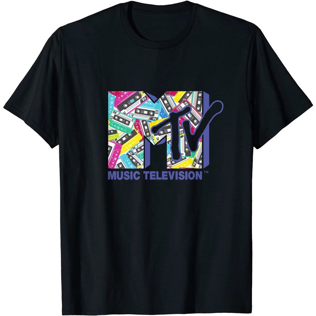 เสื้อยืดวินเทจเสื้อยืด พิมพ์ลายโลโก้ Mademark x MTV ยุค 80s สไตล์คลาสสิก สําหรับผู้ใหญ่S-4XL
