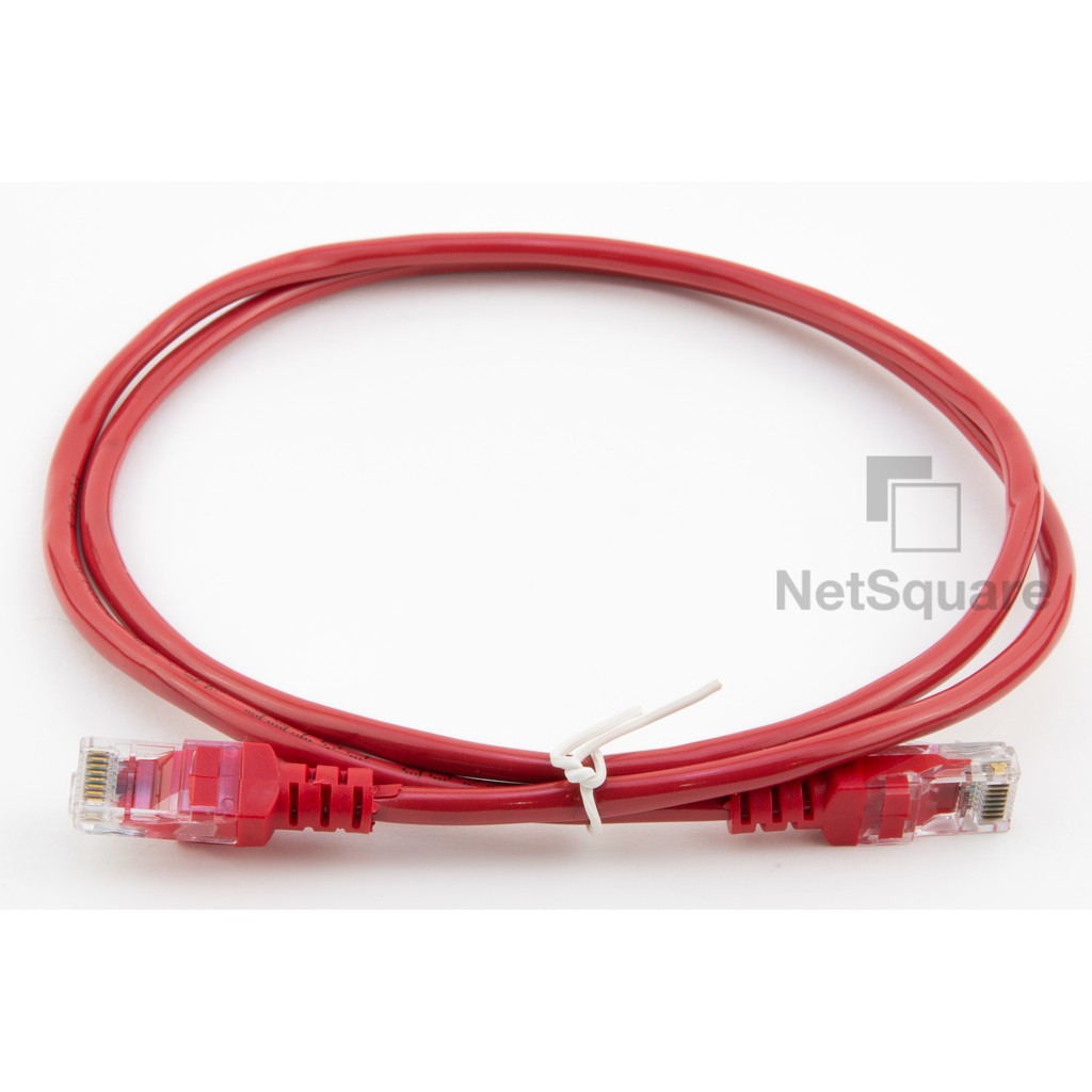 สายแลน Lan Cable สีแดง 1m CAT5E