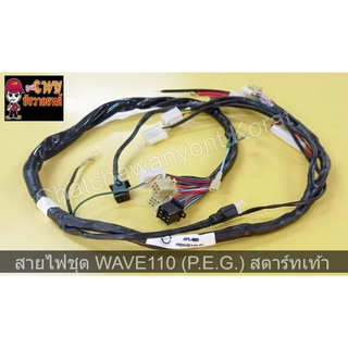 สายไฟชุด WAVE110 (P.E.G.) สตาร์ทเท้า 028310