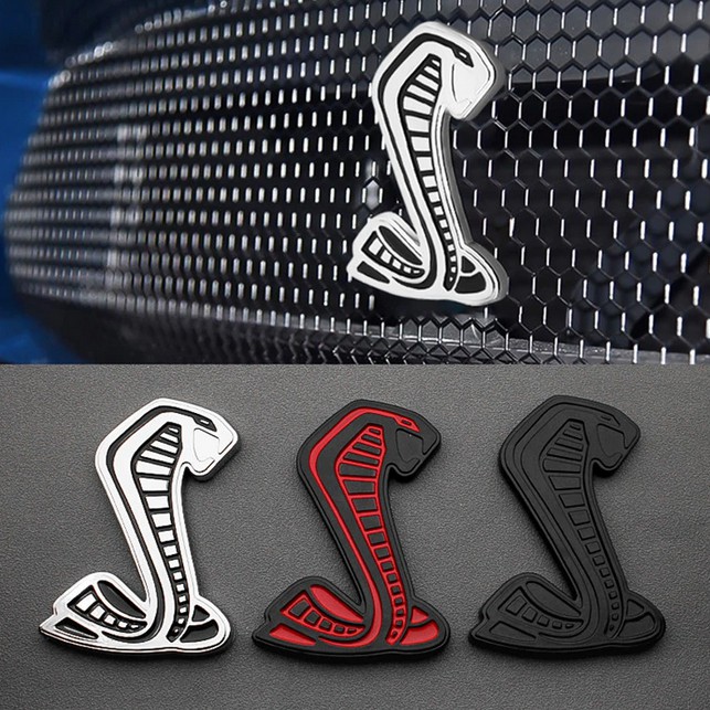 Car Sticker Grille Emblem Decal for Ford Shelby Logo Mustang GT500 Mondeo Mk4 Transit Ranger Focus Fiesta Abs Auto Acces
