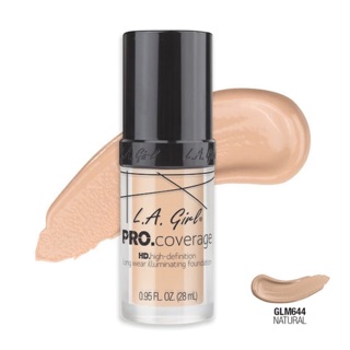 LA Girl Pro Coverage HD high-definition Long Wear illuminating Foundation 28ml