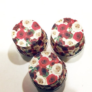 ถ้วยขนม,คัพเค้ก กระดาษลายกุหลาบน่ารัก อย่างดี รูปทรงสวย