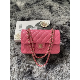 chanel classic 9" pink caviar HL30