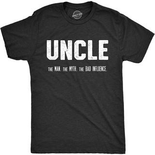 เสื้อยืด พิมพ์ลาย Uncle The Man The Myth The Bad Influence แฟชั่นฤดูร้อน สําหรับผู้ชาย