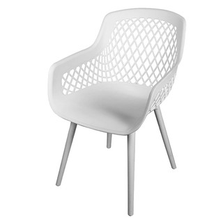 PLASTIC CHAIR SPRING WHITE เก้าอี้ พลาสติก PP  สีขาว โต๊ะและเก้าอี้ เฟอร์นิเจอร์นอกบ้าน สวนและอุปกรณ์ตกแต่ง PLASTIC CHAI