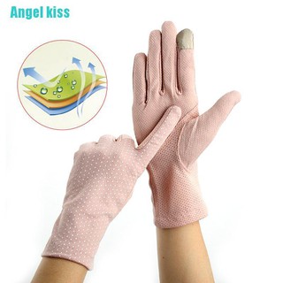 Angel kiss 220 ถุงมือกันแดด ลูกไม้ ระบายอากาศ สําหรับผู้หญิง