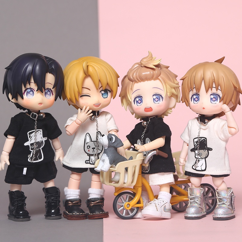 [MIYO] เสื้อยืดสร้อยคอ - เสื้อผ้าสําหรับ ob11, UFdoll, piccodo9cm, ddf, ymy, Nendoll GSC, ตุ๊กตา Nen