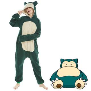 ชุดนอนคอสเพลย์ตุ๊กตาอะนิเมะโปเกมอน Kigurumi Snorlax