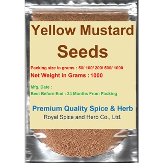 #Yellow Mustard Seeds,1000 Grams #มัสตาร์ด