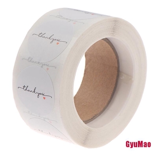 (Cgumo) สติกเกอร์กระดาษ ทรงกลม สีขาว สําหรับตกแต่งสมุด ขนาด 1 นิ้ว จำนวน 500 ชิ้น/ม้วน