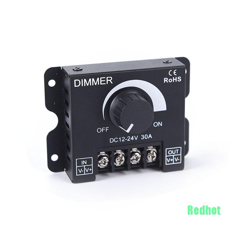 (Redhot) สวิตช์ควบคุมไฟหรี่ Led Dc12v 24V 30A สีดํา สําหรับ 1 ชิ้น