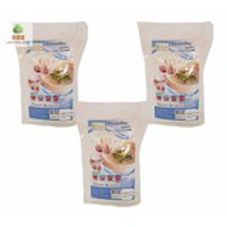 บีเฮิร์บ ข้าวบดสมุนไพรเคลือบกระเทียม 420 กรัม 3 ถุง/ B-Herb Grist coated with Garlic 420 gram 3 bags #285