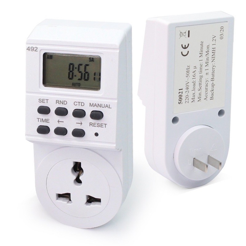 ถูกสุด!! ส่งKerry Timer Digital ทามเมอร์ดิจิตอล ปลั๊กตั้งเวลาดิจิตอล แบบ 7 วัน มีคู่มือภาษาไทย ตัวตั้งเวลา รุ่น7DAYTIMER