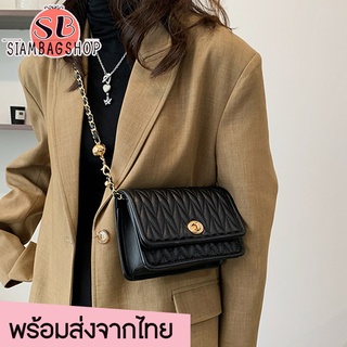 SIAMBAGSHOP(S1768) กระเป๋าหนังนิ่มสะพายข้างแฟชั่นผู้หญิงมาใหม่