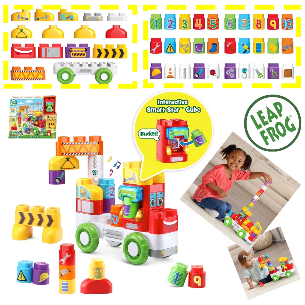 รถบรรทุก Fix-It หลากสี LeapFrog LeapBuilders 123