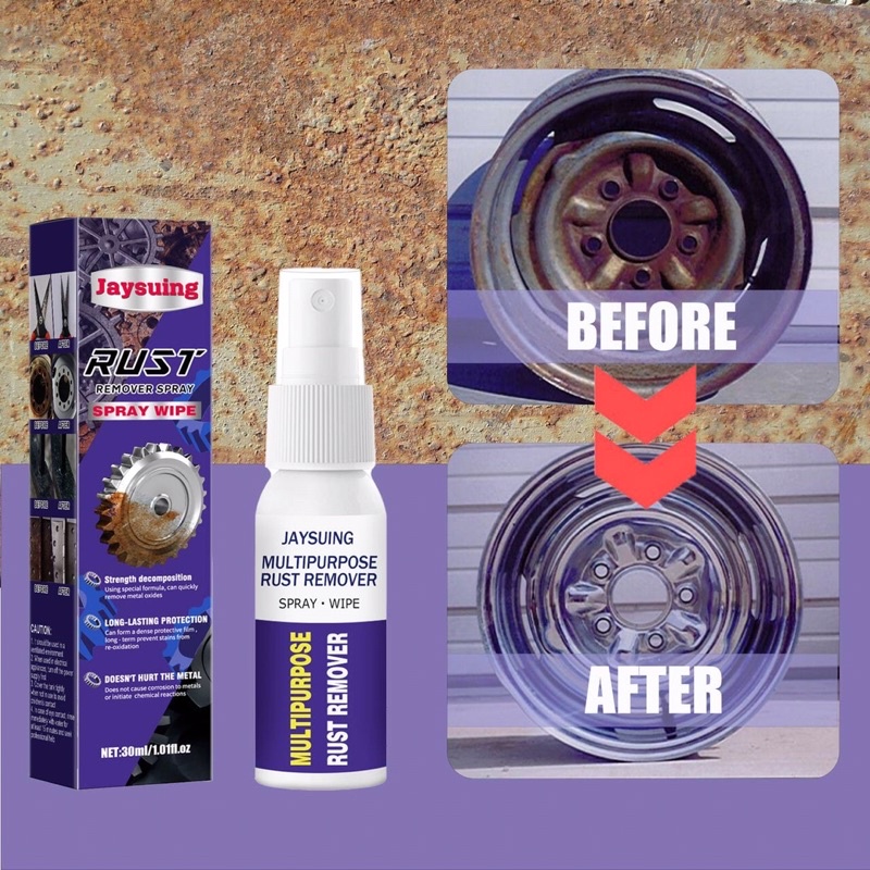 JAYSUING RUST REMOVER SPRAY Pembersih karat Besi karat steel vinil Pencuci karat kotoran degil ทําคว