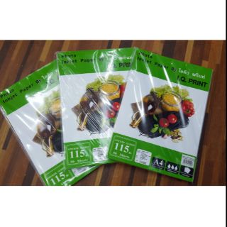 กระดาษโฟโต้ สติกเกอร์มันวาว 115 แกรม