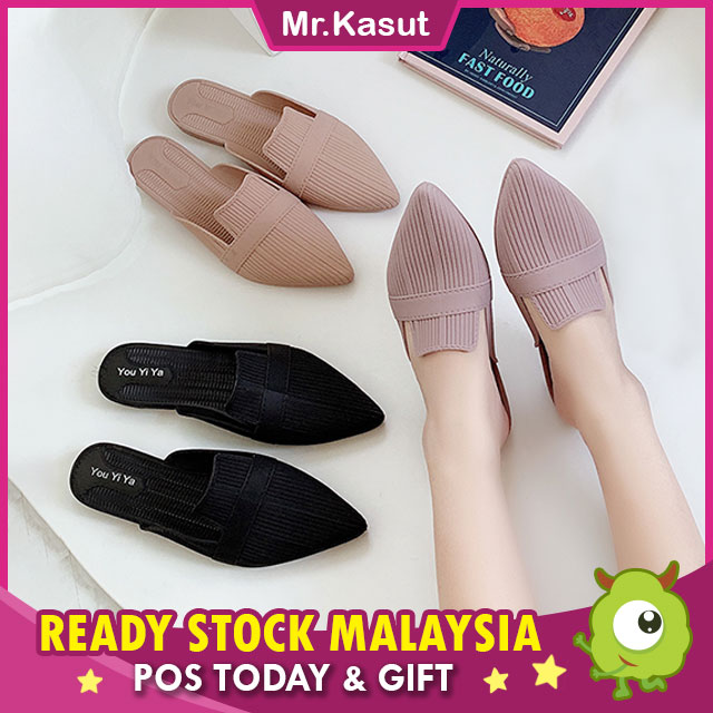 Mr.Kasut 321 Leila Womens Sandal Flat Heel Women Shoe Kasut Wanita Jelly