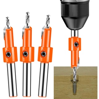 HSS Countersink เจาะ บิตตั้งสกรูงานไม้ Extractor Remon รื้อถอนสำหรับไม้ 8mm Shank