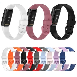 สายนาฬิกาข้อมือซิลิโคน กันเหงื่อ แบบเปลี่ยน สําหรับ Fitbit Luxe