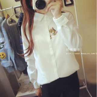 เสื้อเชิ้ตแฟชั้นเกาหลี534#