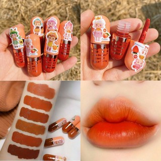 (6แท่ง6สี)ลิปตุ๊กตา Kiss Beauty No.70042-03 Sweet Lip Gloss 3 ml.เนื้อแมท ขนาดเล็ก พกพาง่าย