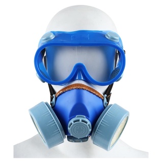 หน้ากากครึ่งหน้าไส้กรองคู่พร้อมแว่นตา YAMADA 522 1 ชิ้นHALF FACEPIECE TWIN RESPIRATOR WITH GOGGLES YAMADA 522 1EA