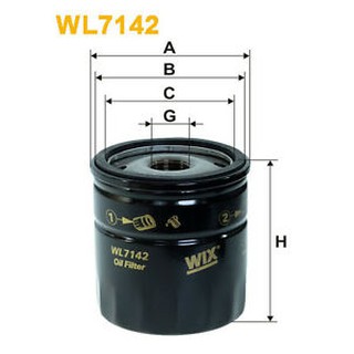 WIX กรองน้ำมันเครื่อง MG3, MG5, MG ZS 1.5, MG6 1.8 /WL7142 LPW100180