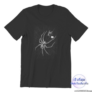 ผู้ชาย เสื้อยืดแขนสั้นพิมพ์ลาย Spider Catches Fly Oh สําหรับผู้ชาย