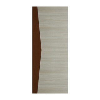 ประตูเมลามีน เซาะร่องดำ MD-MD24 80x200ซม. สีเทา-น้ำตาล HOLZTUR