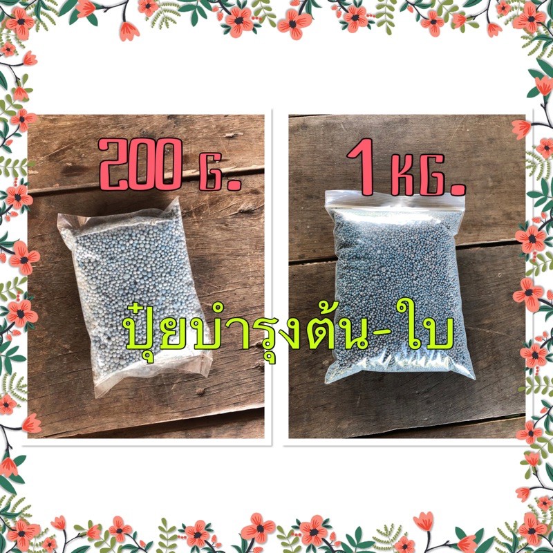 ปุ๋ยบำรุงต้น-ใบ ต้นโต-แตกหน่อ-แตกยอด-ใบงาม 25-7-7 200g./1kg
