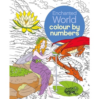 ระบายสี Enchanted World Colour by Numbers (Arcturus Colour by Numbers) English Edition  by Sara Storino