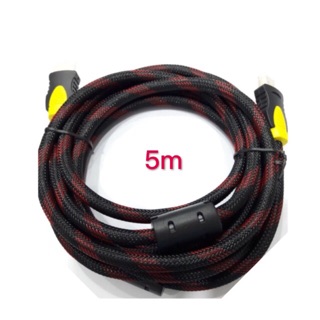 สาย HDMI Cable  HD 1080P (M/M) V1.4 สายถัก 5เมตร