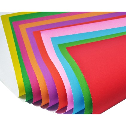 กระดาษสี 2 หน้า โปสเตอร์ ขนาด 52x77 cm หนา 100 แกรม