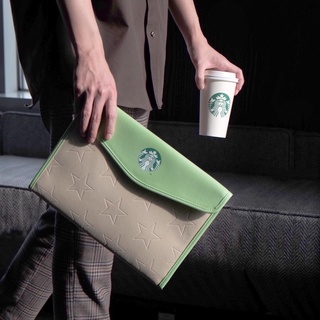 Starbucks Clutch Bag ลาย  Stars designมือ1พร้อมส่ง