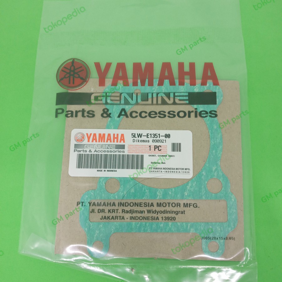ต้นฉบับ YGP MIO, NOUVO, FINO 5LW-E1351-00 SEHER BLOCK GASKET