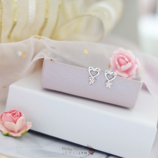 JWL Pinky Heart Earrings