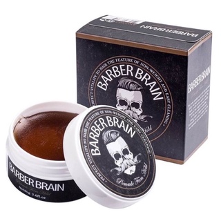 เซ็ตผม barber brain โพเมด เฟิร์ม โฮลด์ 80g Pomade ดำ