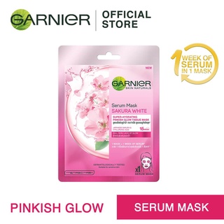 [พร้อมส่ง] Garnier Serum Mask Sakura White