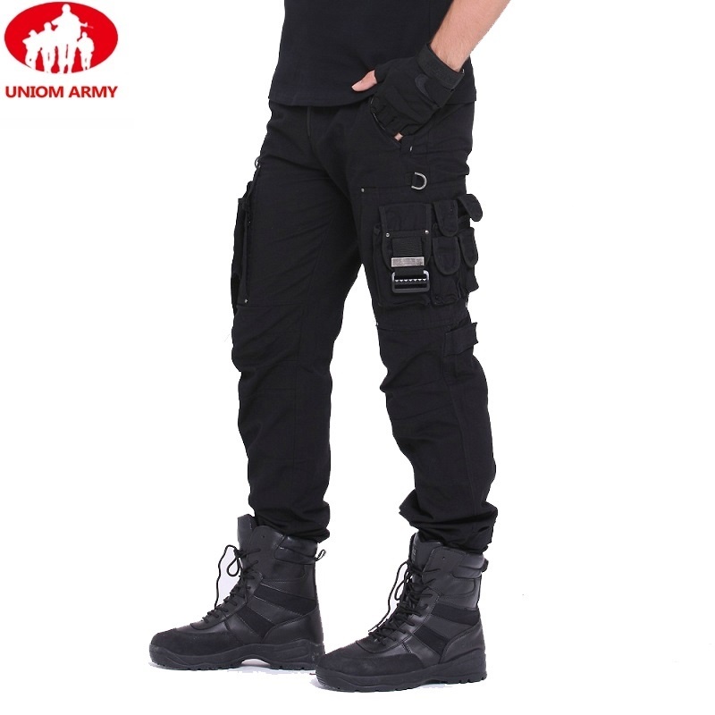 Military Cargo Pants Men Loose Baggy Tactical Trousers male Casual