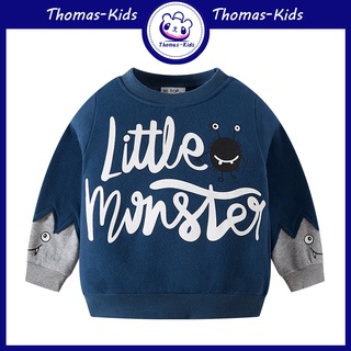 [THOMAS Kids] เสื้อโค้ทกันหนาว แขนยาว ลายมอนสเตอร์น้อย สร้างสรรค์ สําหรับเด็กผู้ชาย และเด็กผู้หญิง อายุ 1-9 ปี ขายส่ง