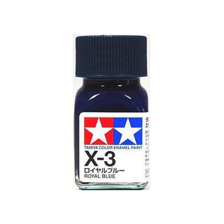 สีสูตรอีนาเมล TAMIYA X-3 Royal Blue (10 ml)